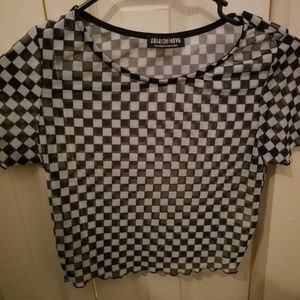 FASHION NOVA Transparent  Crop Top